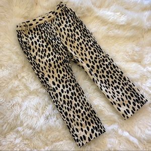 •CREWCUTS•  Size 5 leopard print cropped pants.